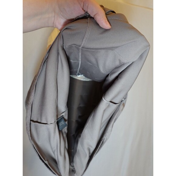 Adrianna Papell Ruffle Tiered Layered Dress Cocktail Sz 10 Metallic Brown Tan - Picture 12 of 13